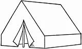 Clipart Tent sketch template