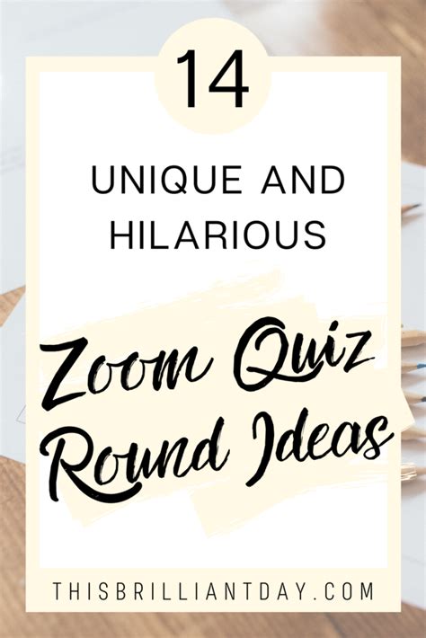 unique  hilarious zoom quiz  ideas  brilliant day