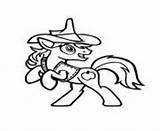 Pony Little Coloring Pages Braeburn Printable Print sketch template