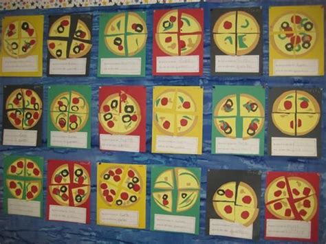 pizza fraction activity craft fractions craft fraction