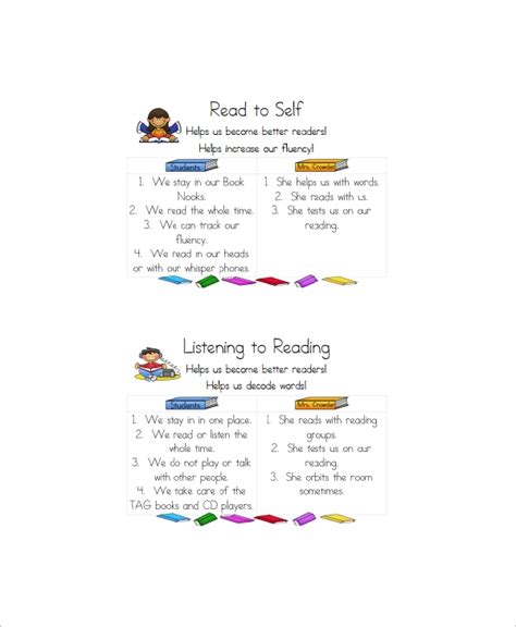 sample anchor chart templates   ms word