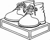 Schuhe Ausmalbild Malvorlage sketch template