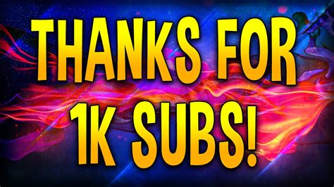 Thanks For 1 000 Subscribers Guys 1k Subscriber Update