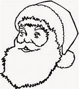 Santa Claus Coloring Pages Printable Face Kids Template Drawing Beard Colouring Outline Sleigh Templates Clipart Christmas Color Clause Print Sheets sketch template