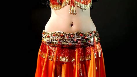 Arabic Belly Dance Traditional Red Costume Royalty Free