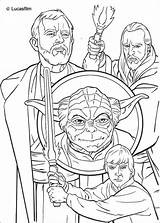 Coloring Yoda Pages Jedi Wars Star Color Knights Print Printable Kids Characters Clone Hellokids Printables Luke Book sketch template