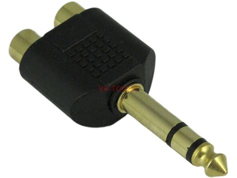 mm audio stereo male socket   rca female adapter plug ebay