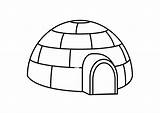 Igloo Coloriage Coloring Imprimer Printable Pages Dessin Buildings Architecture Colorier sketch template