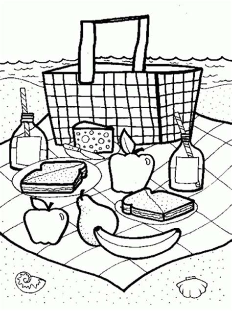 summertime picnic launch  summertime coloring page coloring
