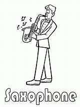 Colorat Instrumente Muzicale Kolorowanki Muzyczne Instrumenty Saxophon Instrument Disegno Saxophone Musikinstrument Ausmalbild Dzieci Planse Misti Wydruku Voturi Vizite Desen Malvorlage sketch template