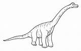 Brachiosaurus Dinosaurus Tallest Dinosaurs sketch template