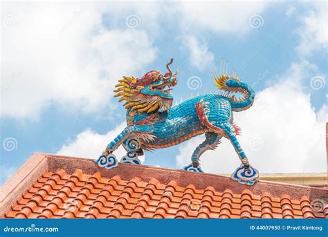 golden china dragon chinese temple  thailand stock photo image