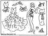 Paper Doll Coloring Pages Dolls Aunt Elsie Color 1960 Contest Printable Sheets Drawing 1961 Print Mostlypaperdolls Girls Fnaf Two Getdrawings sketch template
