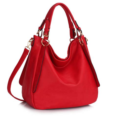 ag large red hobo bag