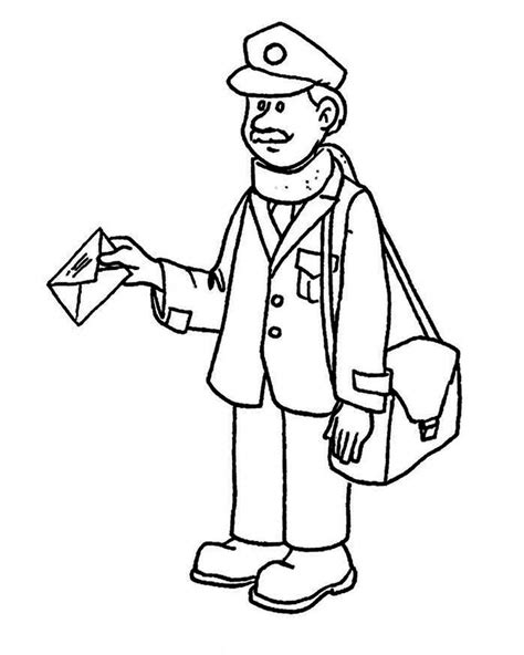 printable community helper coloring pages  kids