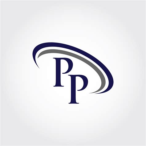 monogram pp logo design  vectorseller thehungryjpeg