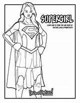 Supergirl Drawing Draw Paintingvalley sketch template