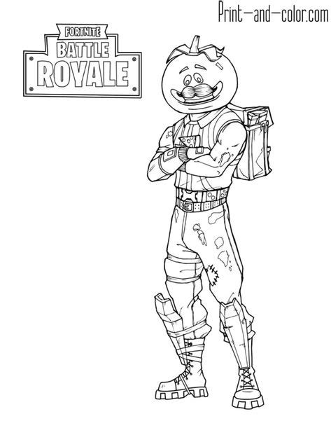 fortnite battle royale coloring page tomatohead maria newell