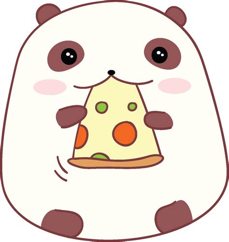 adorable cute chubby kawaii panda bear cartoon  vinyl decal sticker shinobi stickers