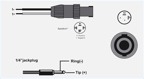 neutrik speakon connector wiring diagram