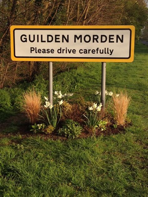 drive carefully guilden morden parish council
