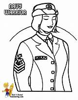 Coloring Pages Navy Female Army Officer Military Drawing Soldier Women Yescoloring Soldiers Men Adult Marines Kids Color Warrior Marine Print sketch template
