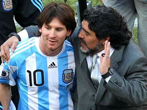 a big hug from the heart lionel messi wishes diego maradona all