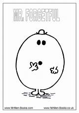 Mr Men sketch template