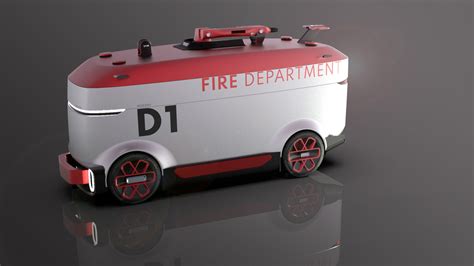 autonomous fire fighting vehicle  behance