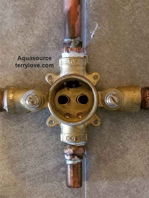 aquasource shower faucet parts diagram verso