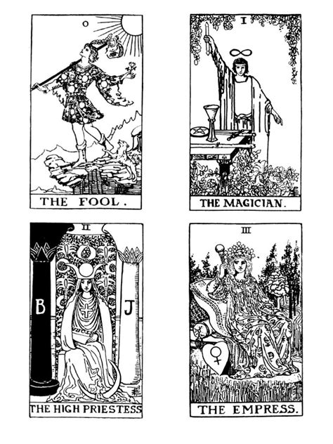 printable tarot coloring pages tripafethna