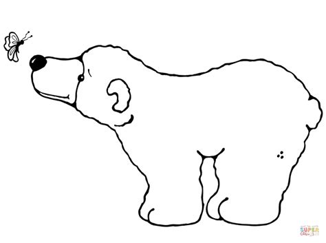 childrens printable polar bear coloring pages tek