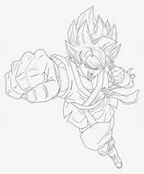 Goku Kaioken Breaker Instinct Toriyama Kindpng sketch template