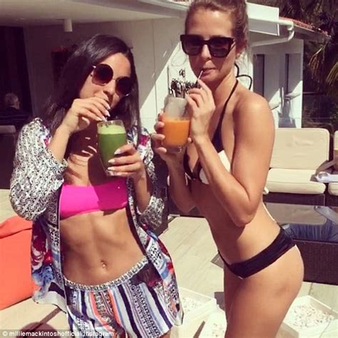 Millie Mackintosh And Rosie Fortescue Flaunt Figures In Post Workout