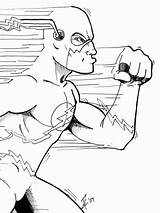 Coloring Flash Pages Superhero Popular Comics sketch template