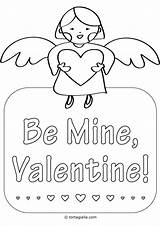 Coloring Valentine Printable Card Mine Tortagialla Pages Printables Sure Sign If sketch template