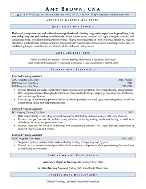 cna resume  resume professional writers