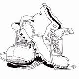 Muddy Boots Pen Ink sketch template