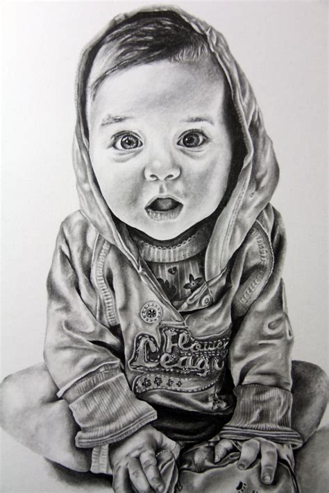 baby portrait pencil drawing babbiesjulh