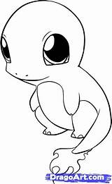 Pokemon Coloring Pages Cute Charmander Easy Printable Chibi Pikachu Baby Drawing Para Colorear Dibujos Line Color Google Drawings Colouring Search sketch template