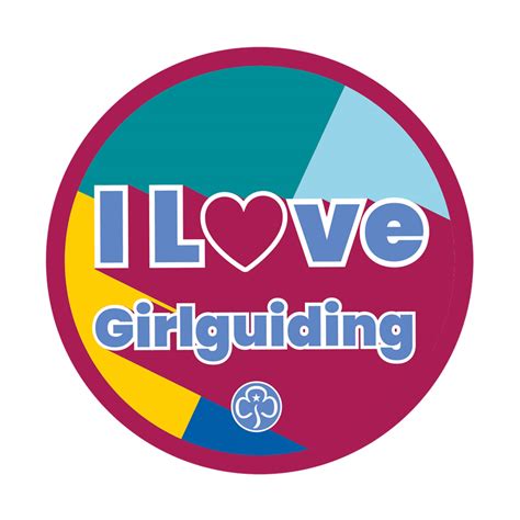 love girlguiding badge  girlguiding anglia