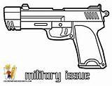 Coloring Gun Pages Pistol Army Military Printable Print Color Book Kids Adults Guns Boys Drawing Nerf Designlooter Figure Waffen Crafts sketch template