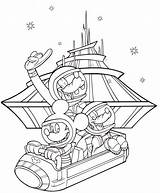 Coloring Disney Pages Adults Mountain Space Kids sketch template