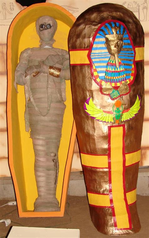 sarcophagusfinished egyptian halloween ancient egypt crafts