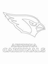 Cardinals Arizona Logo Coloring Pages Printable Nfl Categories sketch template