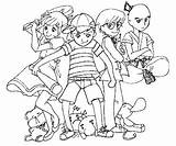 Ness Coloring sketch template