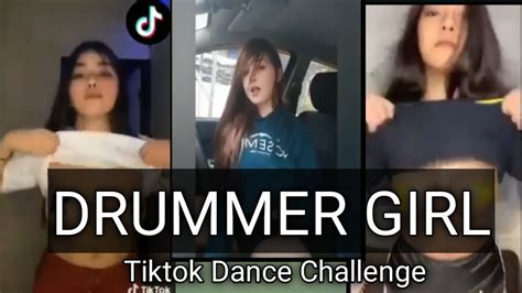 Drummer Girl Tiktok Dance Challenge No Bra Challenge Electrical