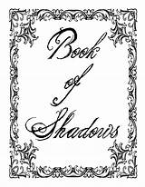 Book Shadows Pages Printable Build Clicking Link Version Quality These High sketch template