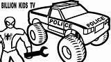 Monster Truck Coloring Police Spiderman Pages Car Printable Color Kids Spider Man Mutt Max Print Jam Trucks Getcolorings Awesome Getdrawings sketch template
