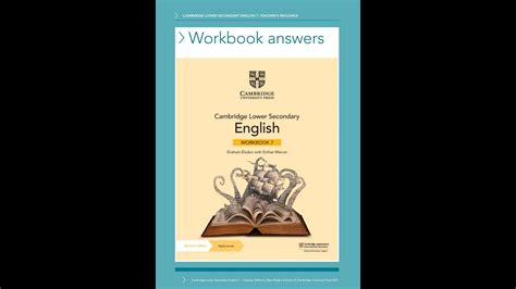 cambridge  secondary english workbook  answers youtube